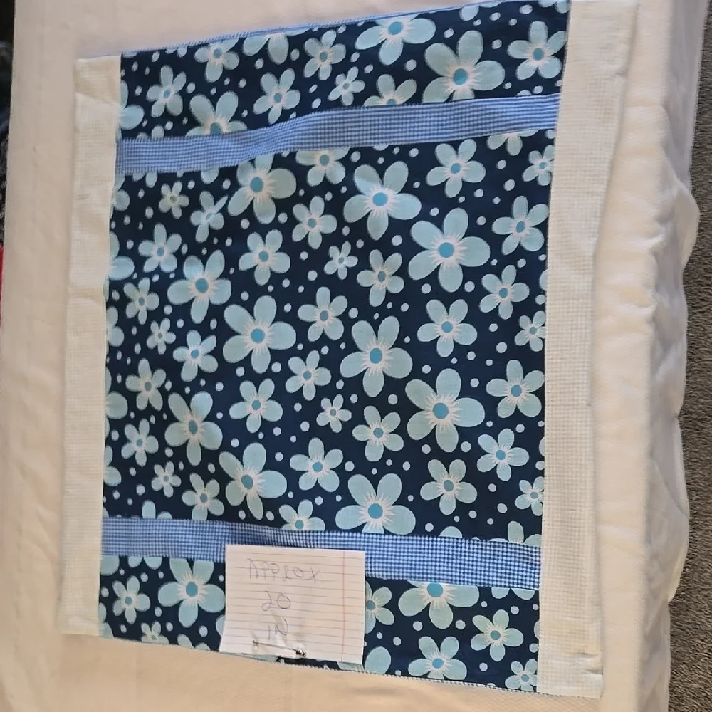 Blue and White Patchwork Quilt Bedding